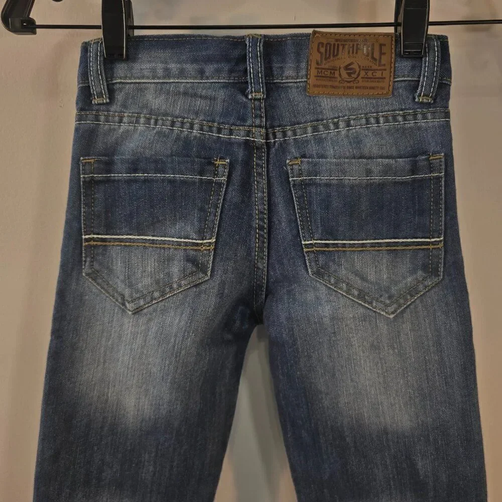Southpole Jeans Boys Blue Adjustable Waist Size 5 South Pole